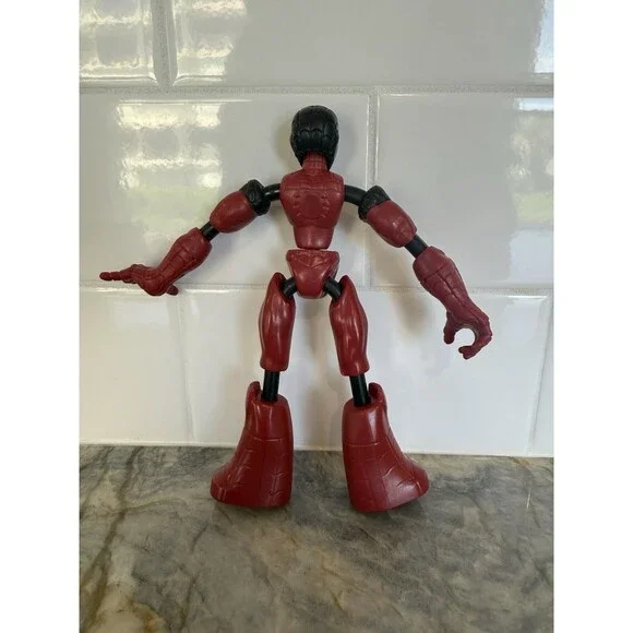 Marvel Bend & Flex Black Red Suit Spider-Man Venom Action Figure Hasbro #70236 - Picture 6 of 6